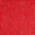 Ambiente Elegance red dombornyomott papírszalvéta 40x40cm, 15db-os