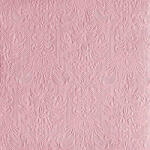 Ambiente Elegance Pastel Rose dombornyomott papírszalvéta 40x40cm, 15db-os