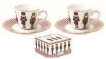 Easy Life Nutcrackers porcelán eszpresszó csésze+alj 2 személyes 80ml, díszdobozban