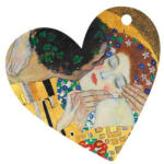 Fridolin Ajándékkísérő kártya, papír, 10db-os, szív, Klimt: The Kiss