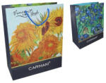 Hanipol Carmani Ajándéktáska papír 26x32x12cm, Van Gogh: Napraforgó/Íriszek