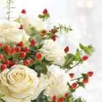 Ambiente Christmas Roses papírszalvéta 33x33cm, 20db-os