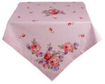 Clayre & Eef Asztalterítő 150x150cm, 100% pamut, Dotty Rose