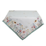 Clayre & Eef Asztalterítő 150x150cm, 100% pamut, Flowerbomb