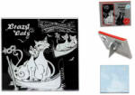 Hanipol Carmani Üveg poháralátét 10, 5x10, 5cm, fekete macskák, Velence