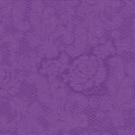PPD Lace Embossed purple dombornyomott papírszalvéta 25x25cm, 15db-os