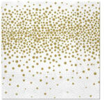 PAW Confetti (gold) papírszalvéta 33x33cm, 20db-os