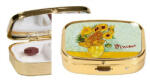 Fridolin Gyógyszeres fémdoboz 2 fakkos, 5, 1x1, 8x3, 6cm, Van Gogh: Napraforgók