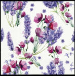 PAW Fragrant Lavender papírszalvéta 33x33cm, 20db-os