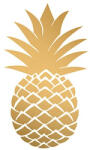 PPD Golden Pineapple papírszalvéta 25x25cm, 20db-os - perfectodekor
