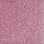 Ambiente Elegance Pale Rose dombornyomott papírszalvéta 40x40cm, 15db-os