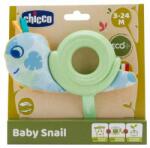 Chicco Baby Snail Eco+ jucărie textilă de mestecat pentru bebeluși din melc Eco+ din material ecologic (CH0111200)