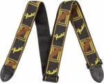 Fender Monogrammed Strap, Black/Yellow/Brown gitárpánt - gitarcentrum