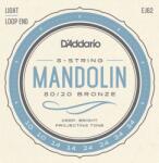 D'Addario EJ62 10-34 80/20 Bronz Loop End Mandolin Húr
