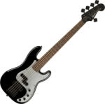 Squier Squier Contemporary Active Precision Bass PH V Silver Anodized Pickguard, Black