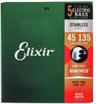 Elixir NanoWeb (14782) Stainless Steel 45-135 Light/Medium basszusgitár húrkészlet - gitarcentrum