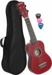 Cascha HH 3961 Szoprán Ukulele Piros Szett