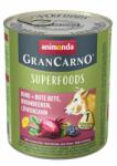 Animonda GranCarno Adult (superfood) marha, cékla, szeder, pitypang konzerv 6x800g