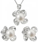 Evolution Group Set luxos din argint cu perle reale Pavona 29016.1(cercei, lănțișor, pandantiv)