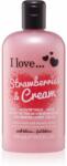 I Love Cosmetics I love. . . Strawberries & Cream cremă de duș și baie 500 ml