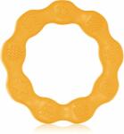 BabyOno Be Active Silicone Teether Ring jucărie pentru dentiție Yellow 1 buc