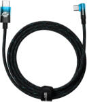 Baseus Cablu de date Baseus MVP Elbow, 2x USB Type-C, Quick Charge 100W, 5A, 2m, Albastru (CAVP000721)