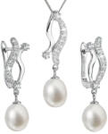 Evolution Group Set luxos din argint cu perle reale Pavona 29028.1(cercei, lănțișor, pandantiv)