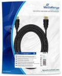 MediaRange Cablu HDMI MediaRange, de mare viteza, cu Ethernet, 10.2 Gbit/s, 5 m, Negru (MRCS211)