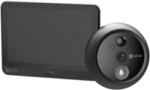 EZVIZ HP4 kültéri vezeték nélküli ajtócsengő, 4.3" színes képátmérő, kétirányú videohívás, csengő, 4600 mAh, 512G