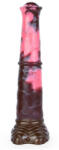 Bad Horse - szilikon lószerszám dildó - 24cm (barna-pink) - szexshop