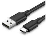 UGREEN US287 Type-C - USB gyorstöltő adatkábel, 3m, fekete (US287)