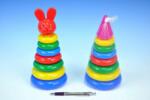 Teddies Jucărie interactivă pentru bebeluși, piramidă cu inele, 24cm (56770013)