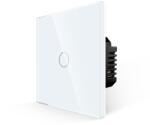 Smart Life / Tuya Întrerupator inteligent (fără nul) Luxion Smart Life, simplu, cu touch, din sticlă, ZigBee (LX-ZT-101G)