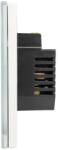 Smart Life / Tuya Întrerupator inteligent (fără nul) Luxion Smart Life, triplu, cu touch, din sticlă, Wi-Fi integrat (LX-WT2-301G)
