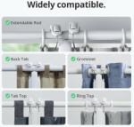 SwitchBot Pachet 2x Motor inteligent pentru perdea / draperie SwitchBot Curtain ROD 3, Alb, compatibil Matter (prin hub SwitchBot) (W2400002)