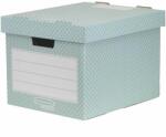 Fellowes Tároló doboz, karton, 33, 3x28, 5x39 cm FELLOWES, "Style", zöld-fehér (IFW44813) - iroda24
