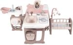 Smoby Centru de ingrijire pentru papusi Smoby Baby Nurse Doll`s Play Center maro cu 23 accesorii (S7600220376) - strollers