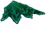 LEGO® bb1250c6 - LEGO szövet sárkány szárny, zöld és sötétzöld színű, jobbos (bb1250c6)