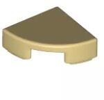 LEGO® 25269c2 - LEGO világos krémszínű (tan) csempe 1 x 1 méretű, negyed kör (25269c2)