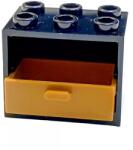 LEGO® 4532c114536c150 - LEGO fekete kisszekrény egy közpesen sötét bőrszínű fiókkal (4532c114536c150)