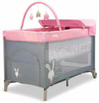 Asalvo Complet 2 szintes utazóágy - Baby Rabbit Pink (9197211) - pepita - 41 990 Ft