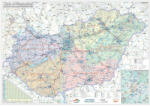 Stiefel Magyarország villamoshálózati faléces térképe (E1-MVM)