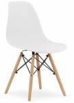 ARTOOL Skandináv stílusú szék, Artool, Osaka, PP, fa, fehér, 46x54x81 cm (ART-3312_1)