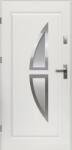 OK Doors Kronos Homokfúvott Acél Bejárati Kültéri Ajtó, Balos, Fehér Színben, 100, 5x207, 5cm