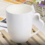 Pufo Porcelán bögre szív alakú fogantyúval kávéhoz vagy teához, 360 ml (Pufo562)