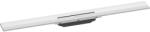 Hansgrohe Grila ornament rigola dus Hansgrohe RainDrain Flex 80 cm, montaj la perete, alb mat (56051700)