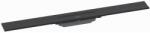 Hansgrohe Grila ornament rigola dus Hansgrohe RainDrain Flex 80 cm, montaj la perete, negru mat (56051670)