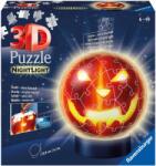 Ravensburger Puzzle 3D Ravensburger din 72 de piese - Dovleac de Halloween luminescent (11253)