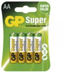 GP Batteries GP alkáli elem Super LR6 (AA), 4 darab (B1321)