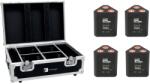 EUROLITE Set 4x AKKU TL-3 QCL RGB+UV Trusslight + Case with charging function (20000854) - mangosound